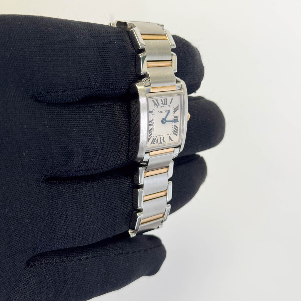 Cartier Tank 20mm White Dial Watch Ref# W51007Q4