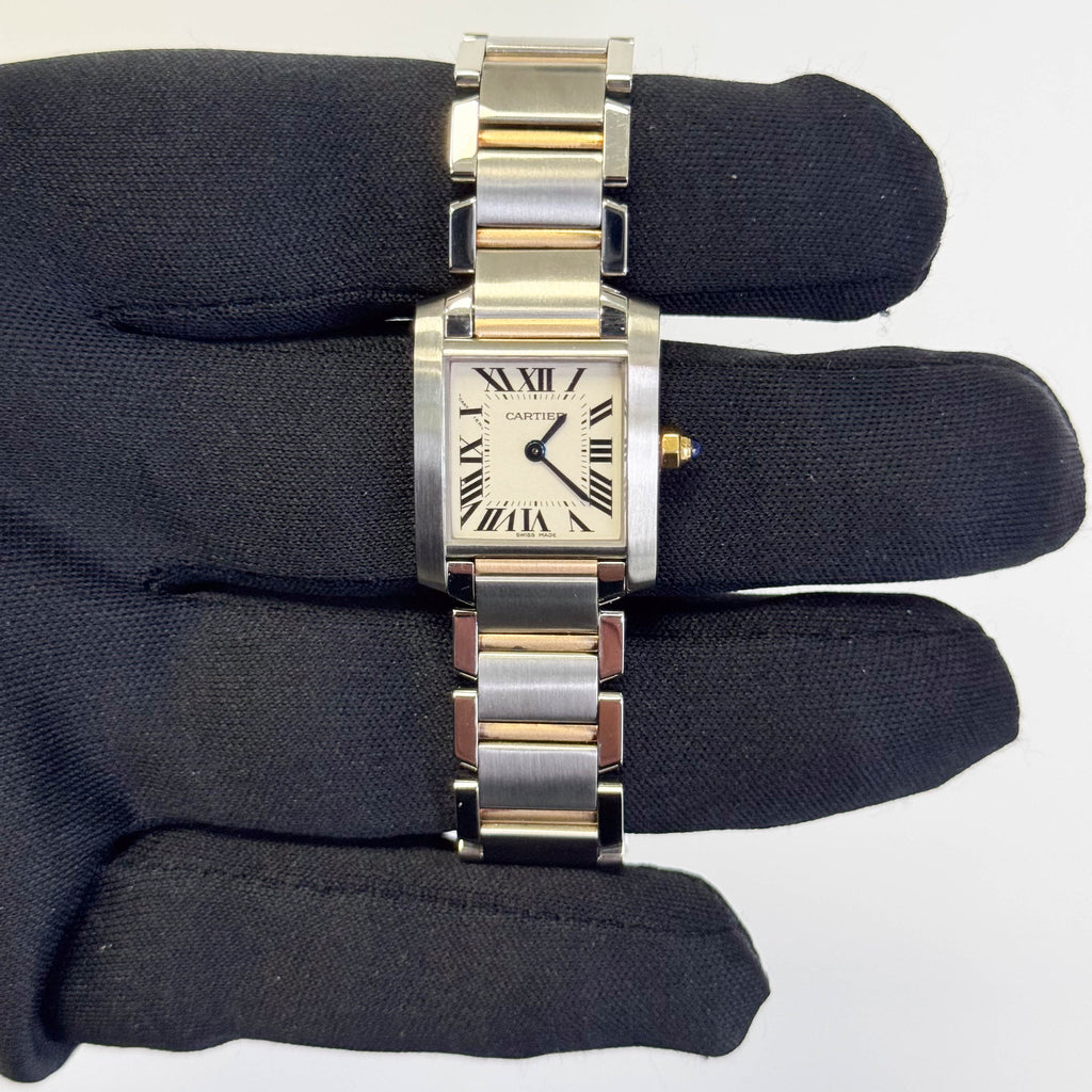 Cartier Tank 20mm White Dial Watch Ref# W51007Q4
