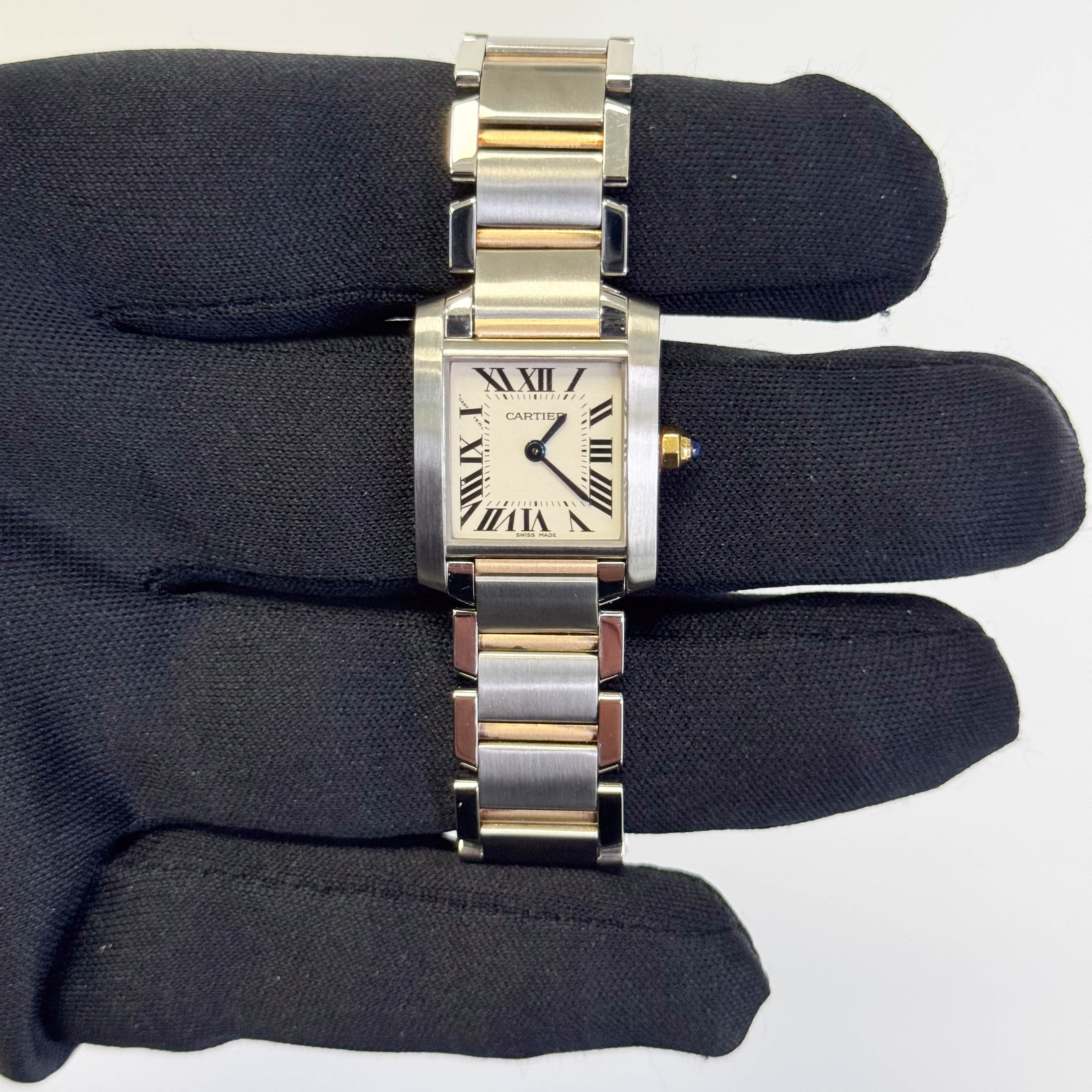 Cartier Tank 20mm White Dial Watch Ref# W51007Q4