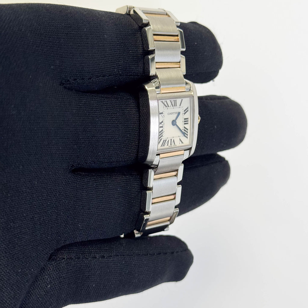 Cartier Tank 20mm White Dial Watch Ref# W51007Q4