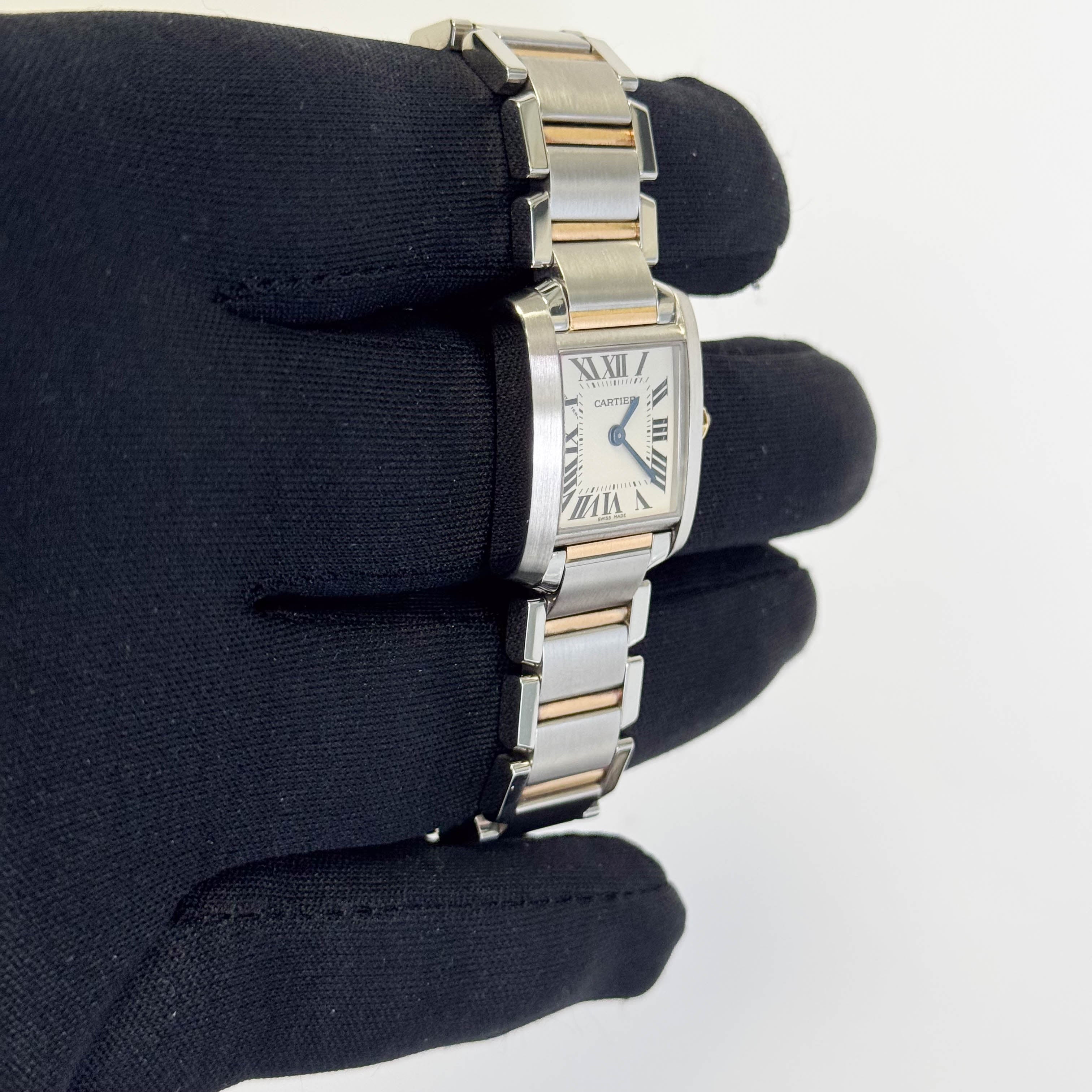 Cartier Tank 20mm White Dial Watch Ref# W51007Q4