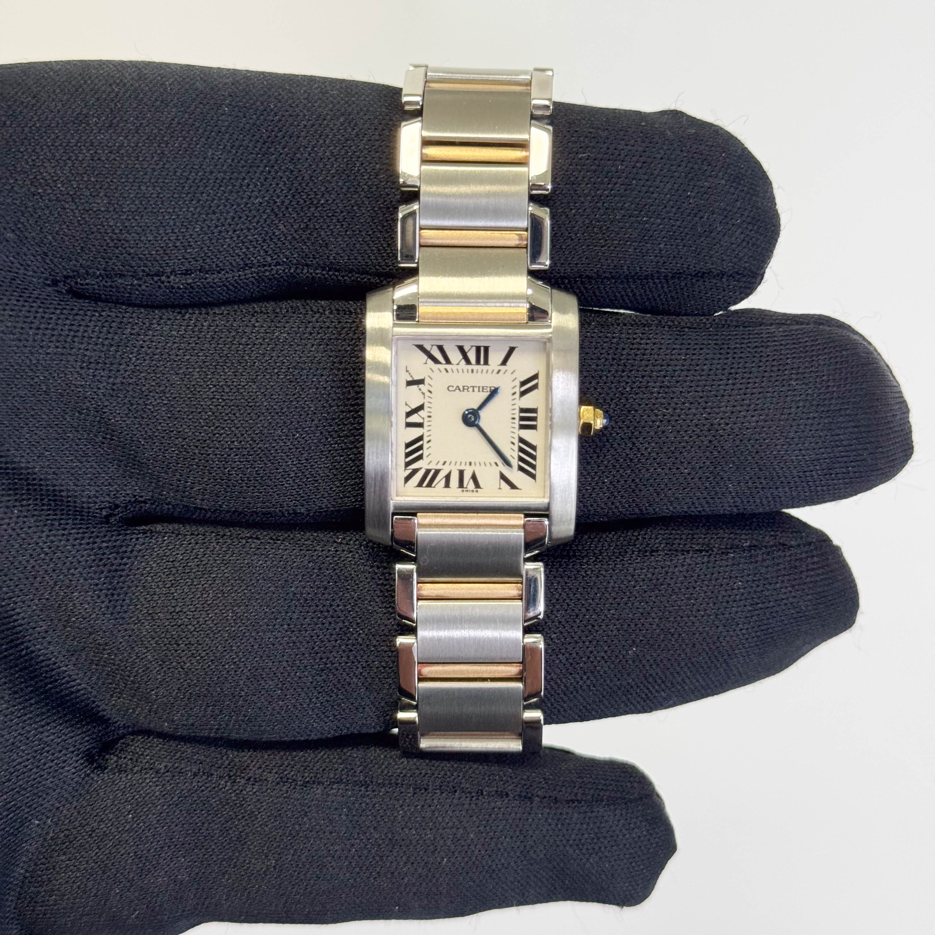 Cartier Tank 20mm White Dial Watch Ref# W51007Q4