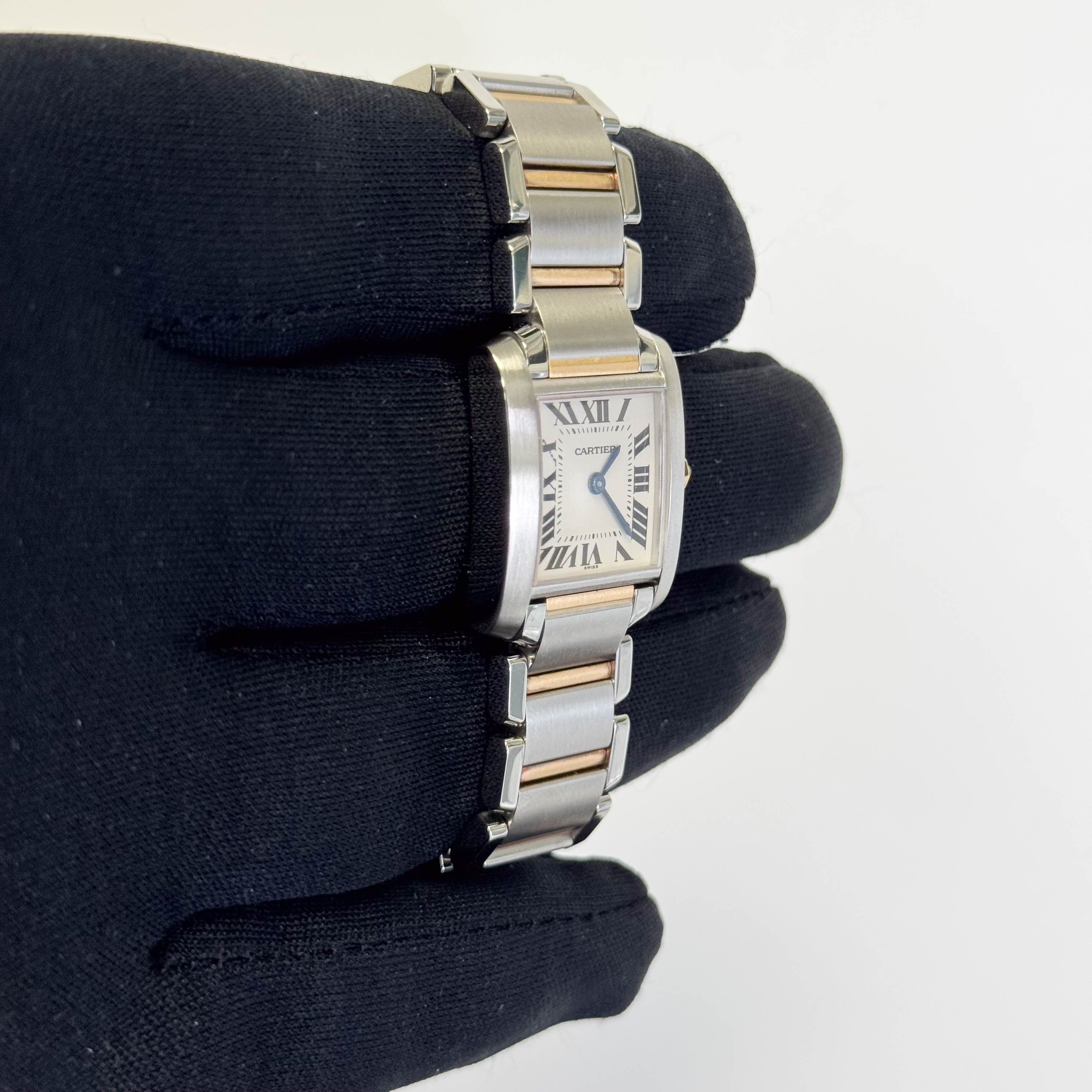 Cartier Tank 20mm White Dial Watch Ref# W51007Q4