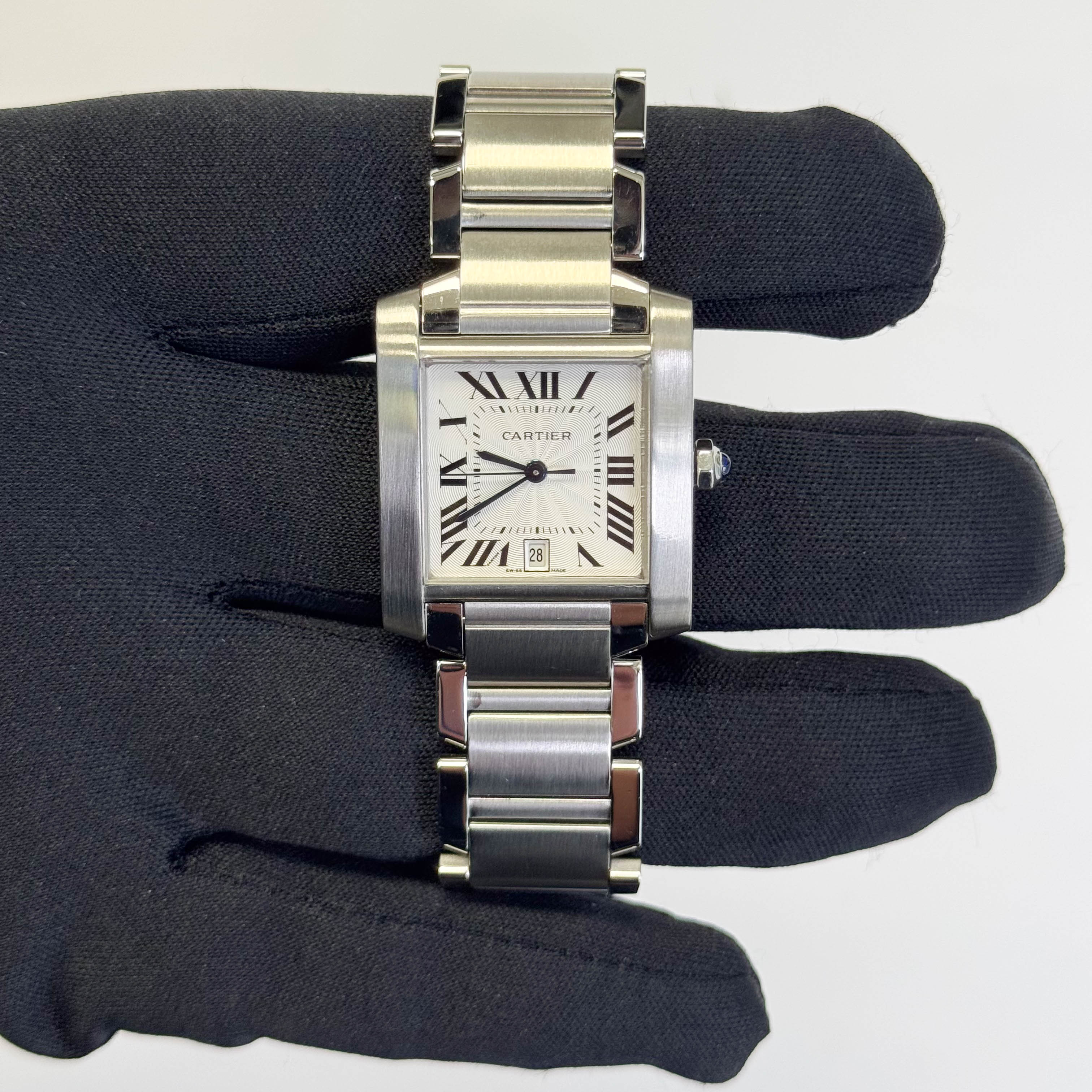 Cartier Tank 28mm White Dial Watch Ref# W51002Q3