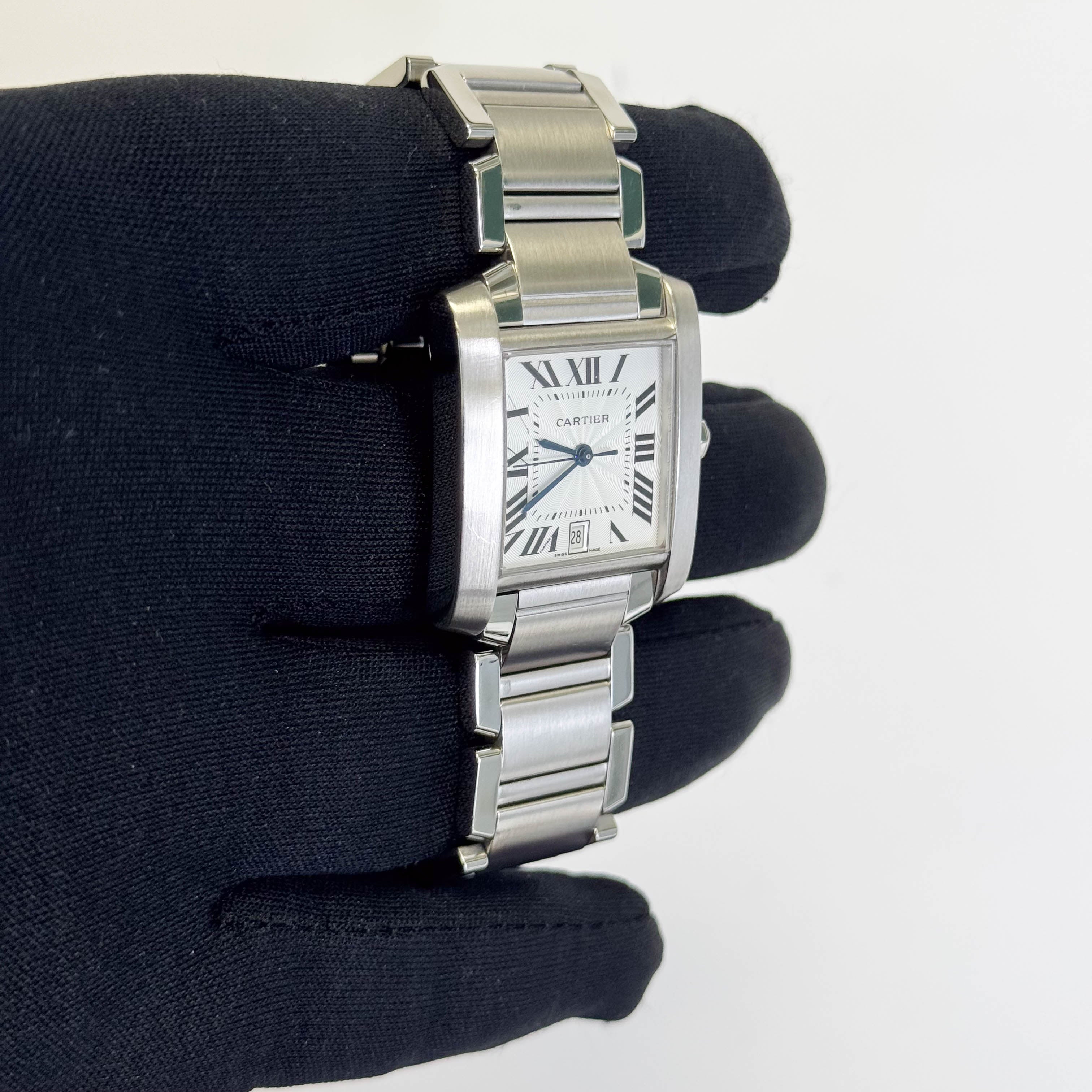Cartier Tank 28mm White Dial Watch Ref# W51002Q3