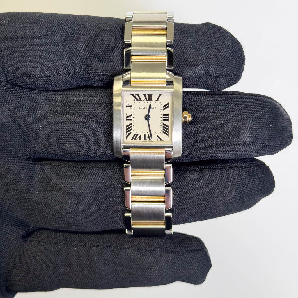 Cartier Tank 20mm White Dial Watch Ref# W51007Q4