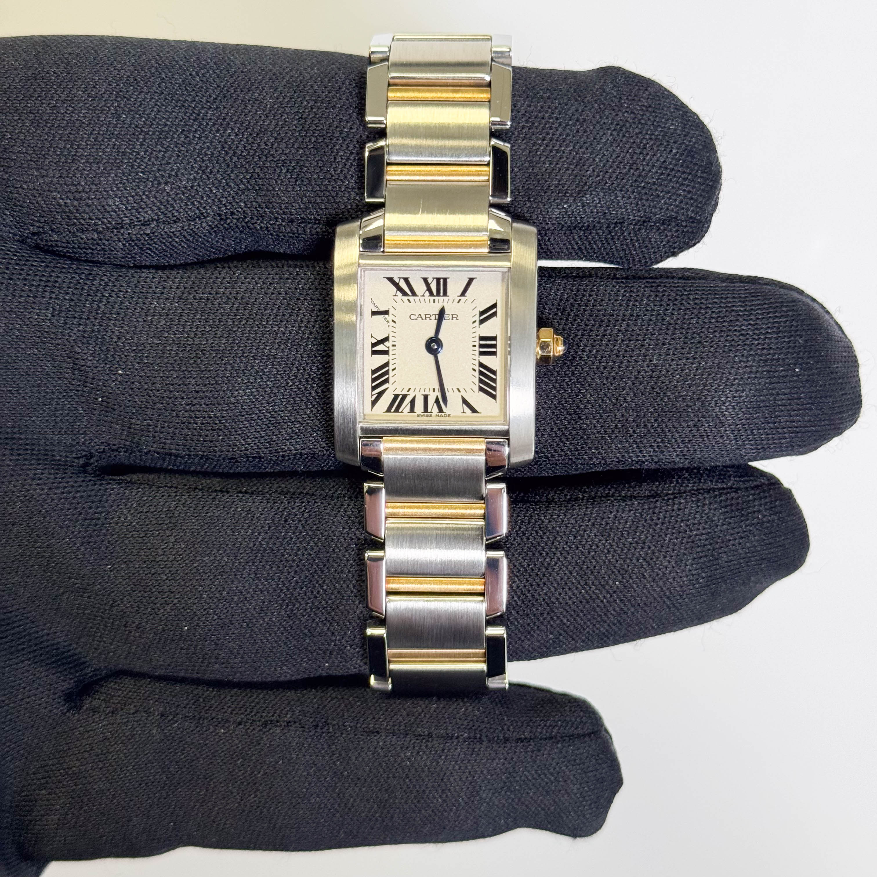 Cartier Tank 20mm White Dial Watch Ref# W51007Q4