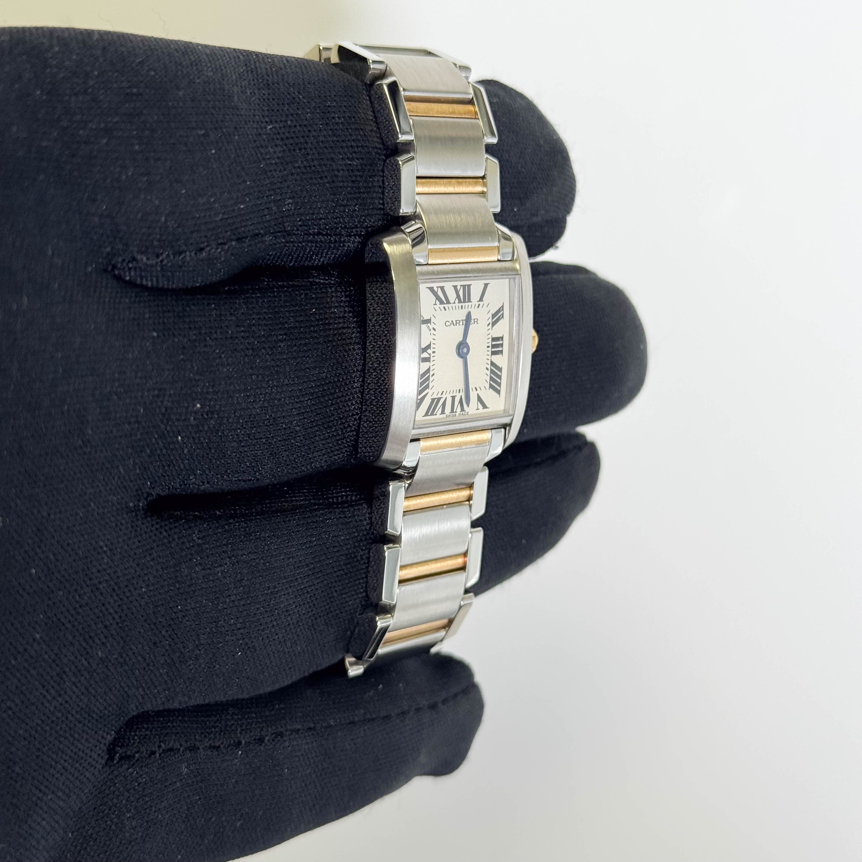 Cartier Tank 20mm White Dial Watch Ref# W51007Q4