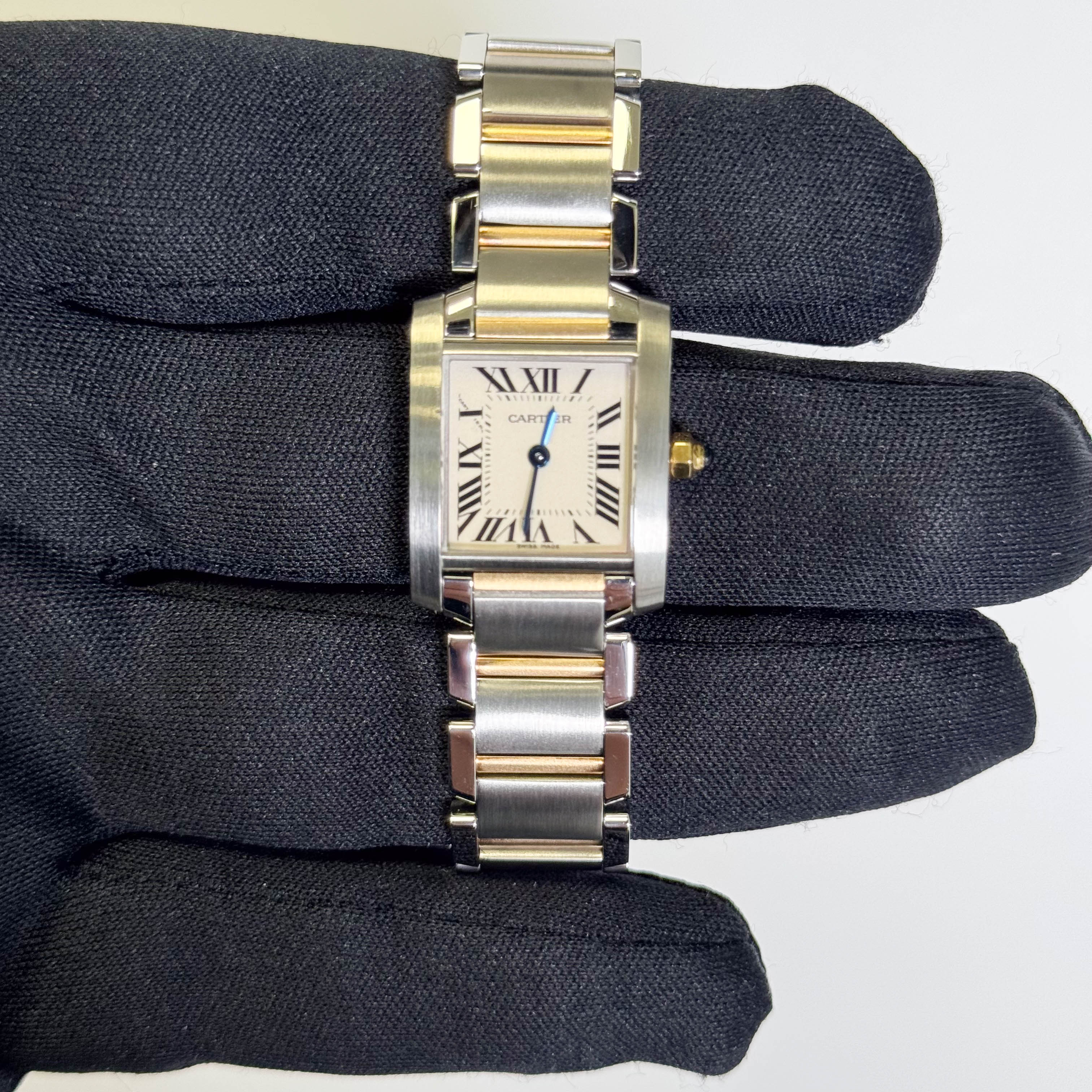 Cartier Tank 20mm White Dial Watch Ref# W51007Q4