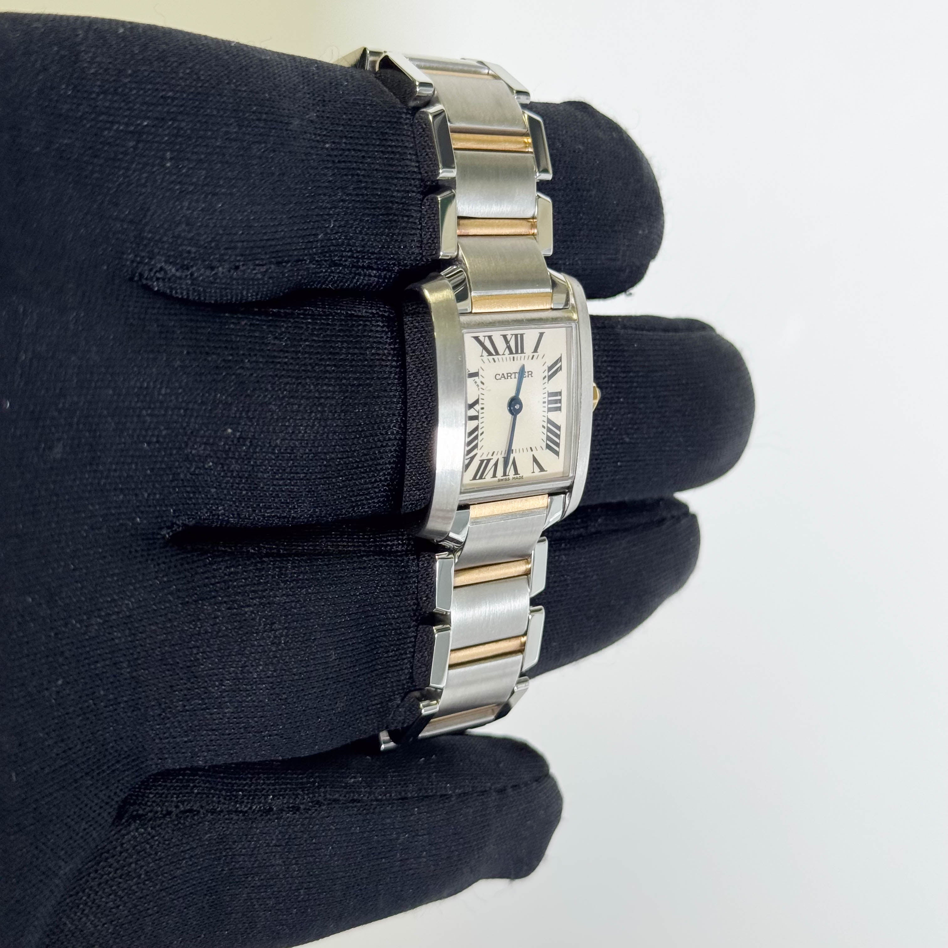 Cartier Tank 20mm White Dial Watch Ref# W51007Q4