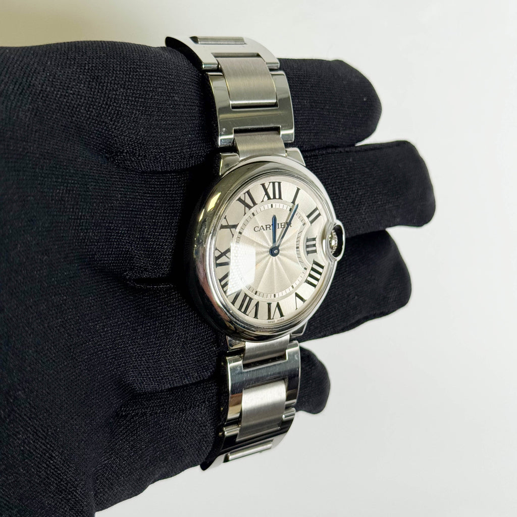 Cartier Ballon Bleu 36mm Silver Dial Watch Ref# W69011Z4