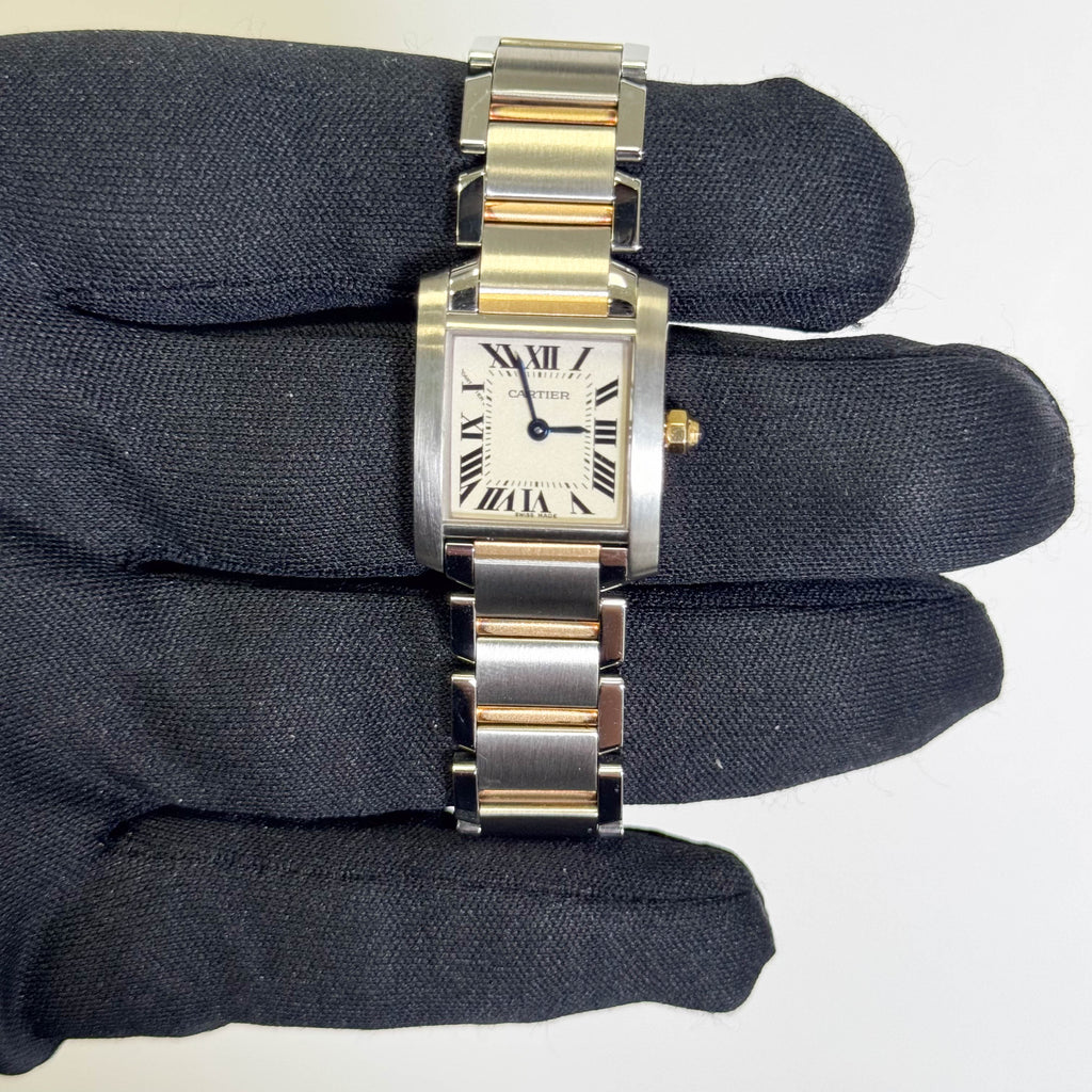 Cartier Tank 20mm White Dial Watch Ref# W51007Q4