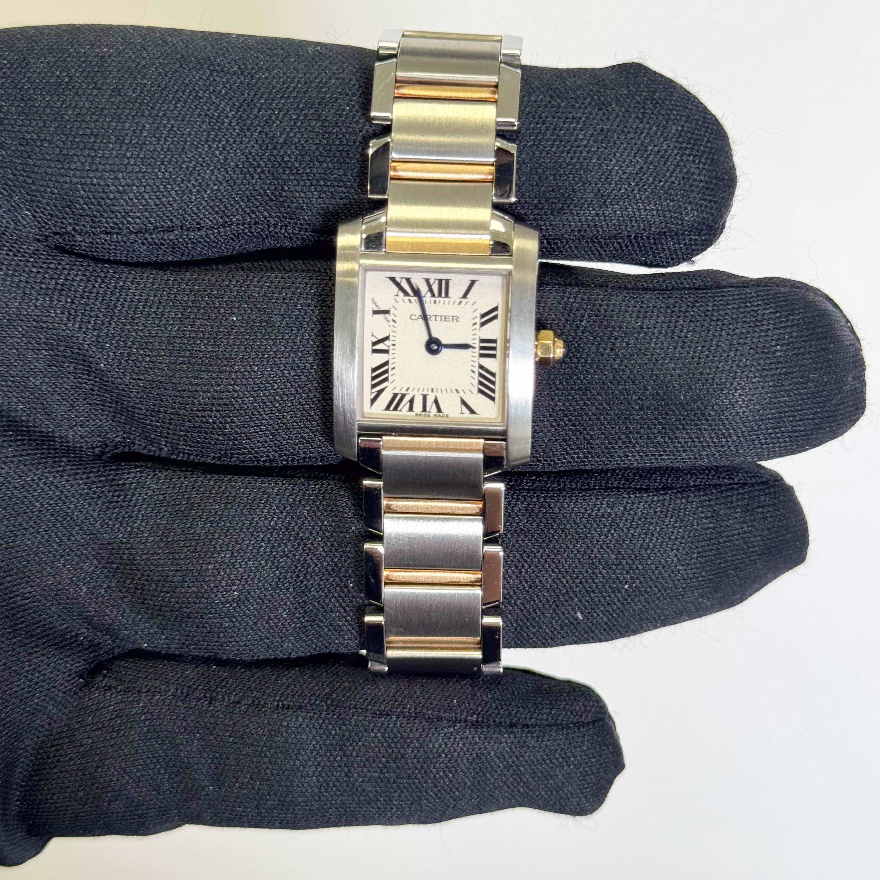 Cartier Tank 20mm White Dial Watch Ref# W51007Q4