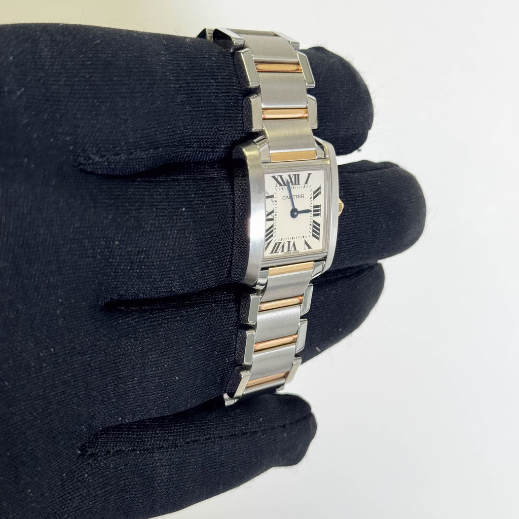 Cartier Tank 20mm White Dial Watch Ref# W51007Q4