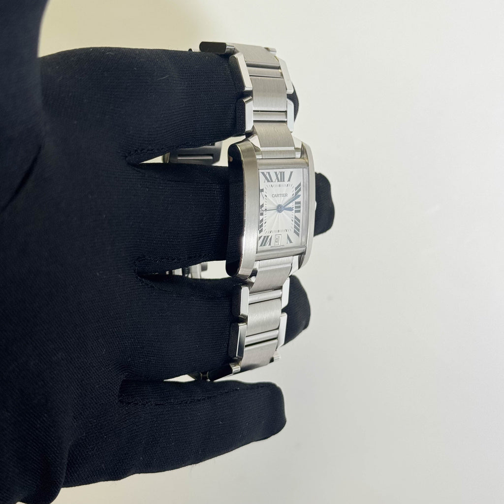 Cartier Tank 28mm White Dial Watch Ref# W51002Q3