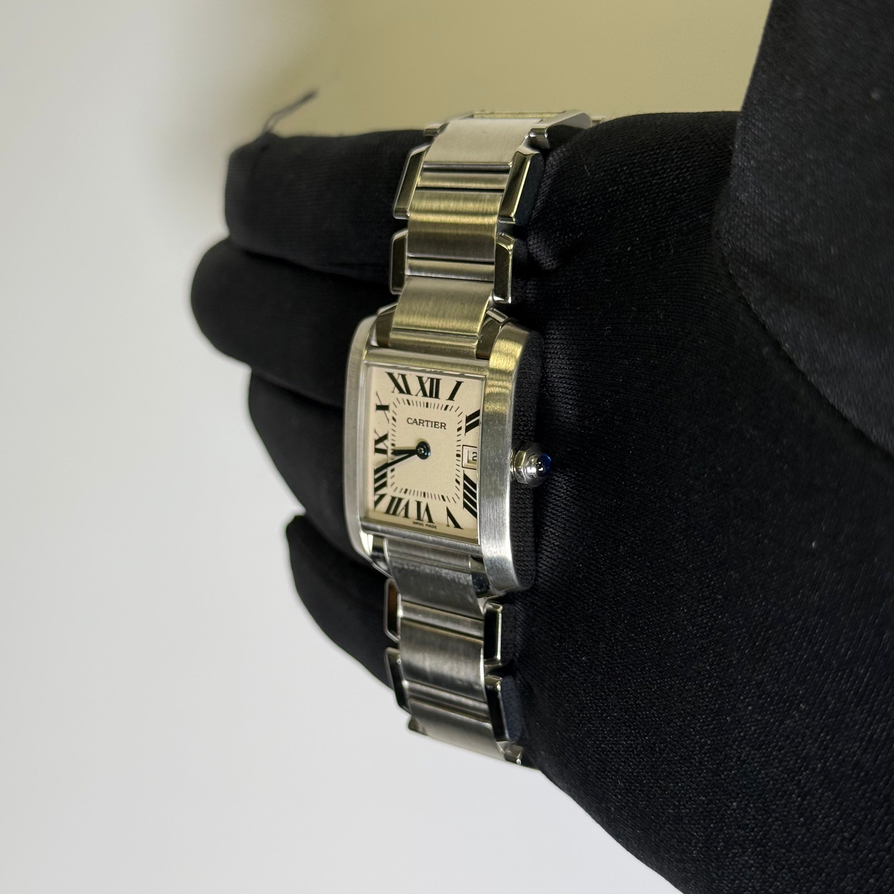 Cartier Tank 25mm White Dial Watch Ref# W51011Q3