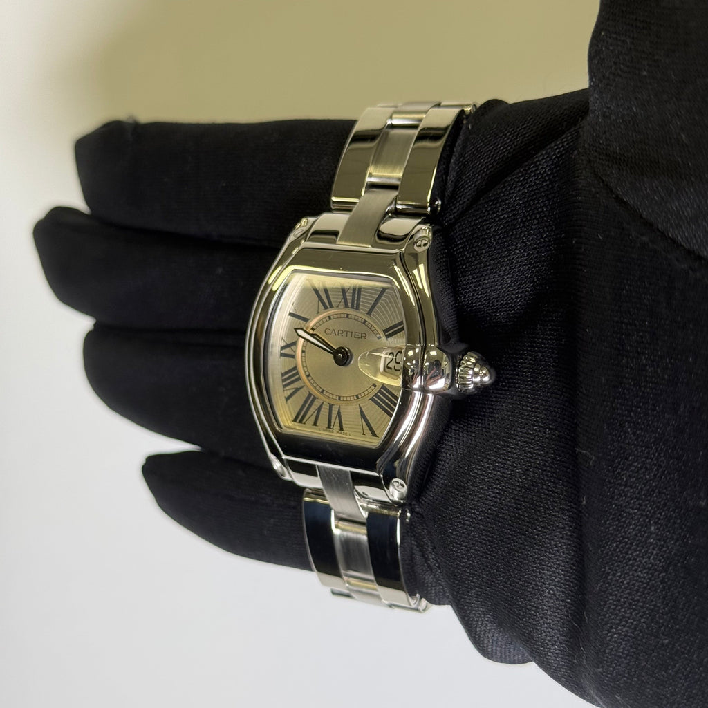 Cartier Roadster 31mm Silver Dial Watch Ref# W62016V3