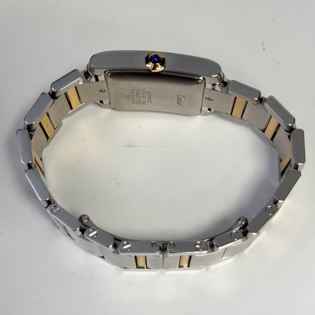 Cartier Tank Francaise 25mm Ivory Dial Watch Ref#W51005Q4