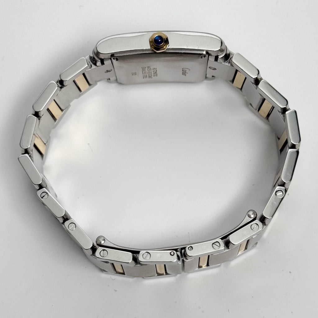 Cartier Tank Stainless Steel 32mm White Dial Watch Ref# W51005Q4