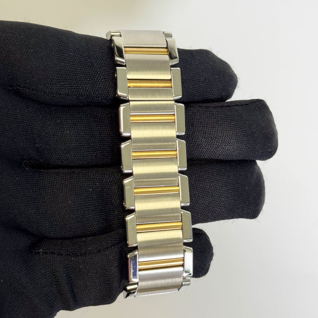 Cartier Tank Francaise 25mm Ivory Dial Watch Ref#W51005Q4