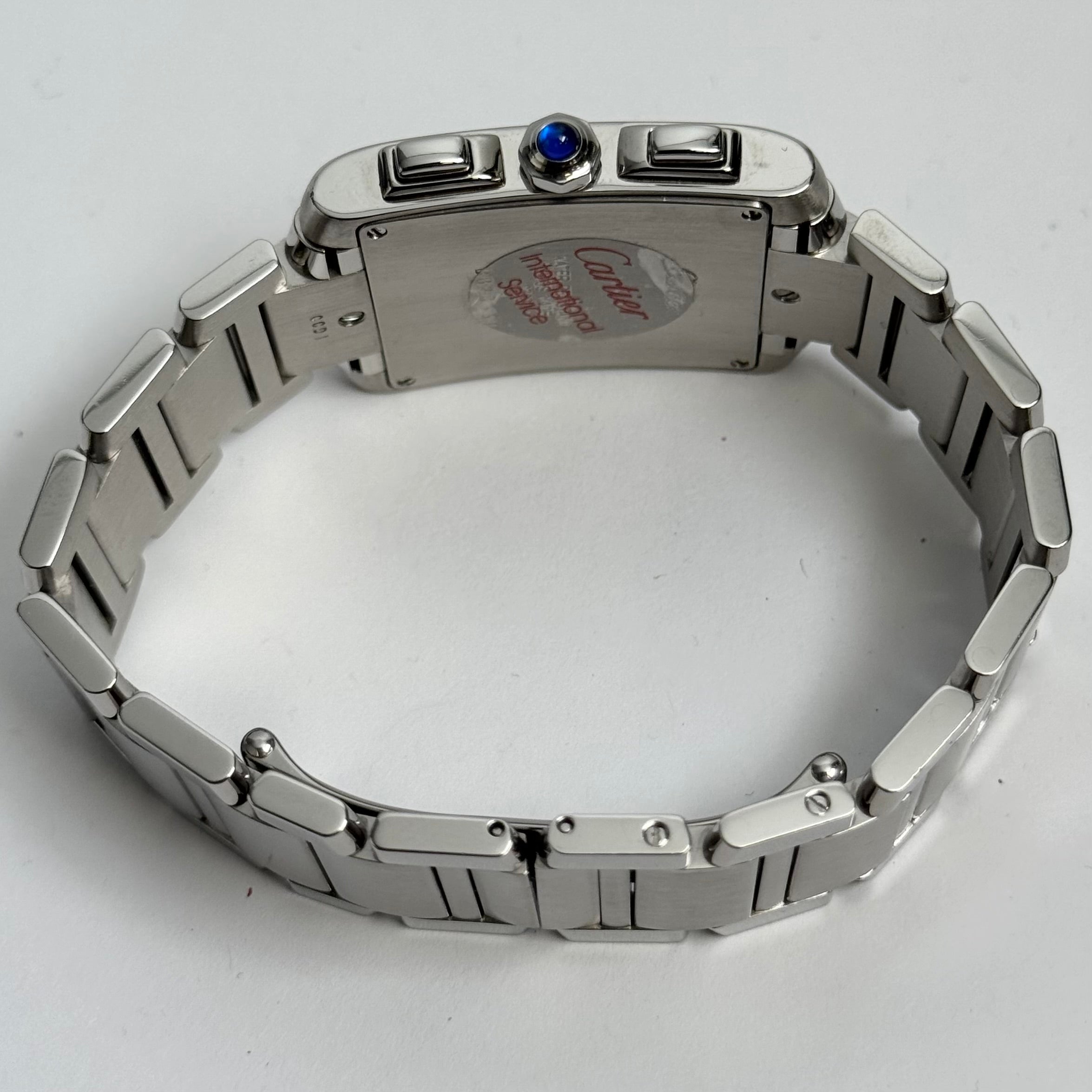 Cartier Tank Francaise 37mm White Dial Watch Ref# W51001Q3
