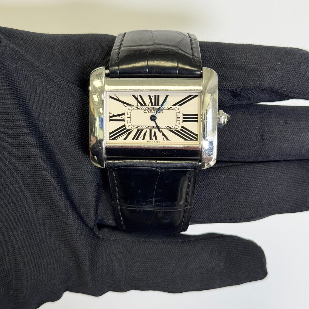 Cartier Tank Divan 33mm White Dial Watch Ref# W6300655