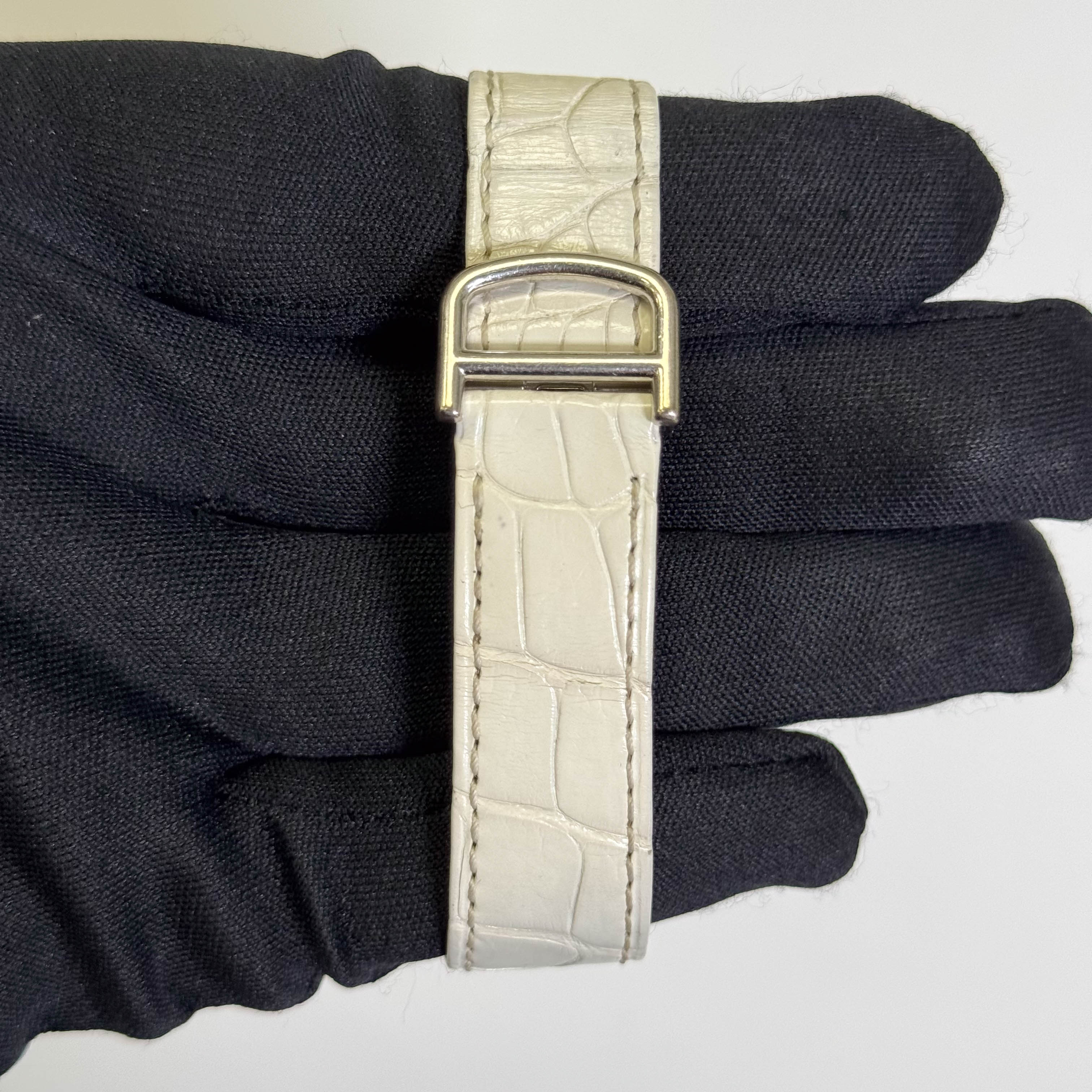 Cartier Ronde Louis 29mm 18K White Gold Ivory Roman Dial Watch Ref# WR000251
