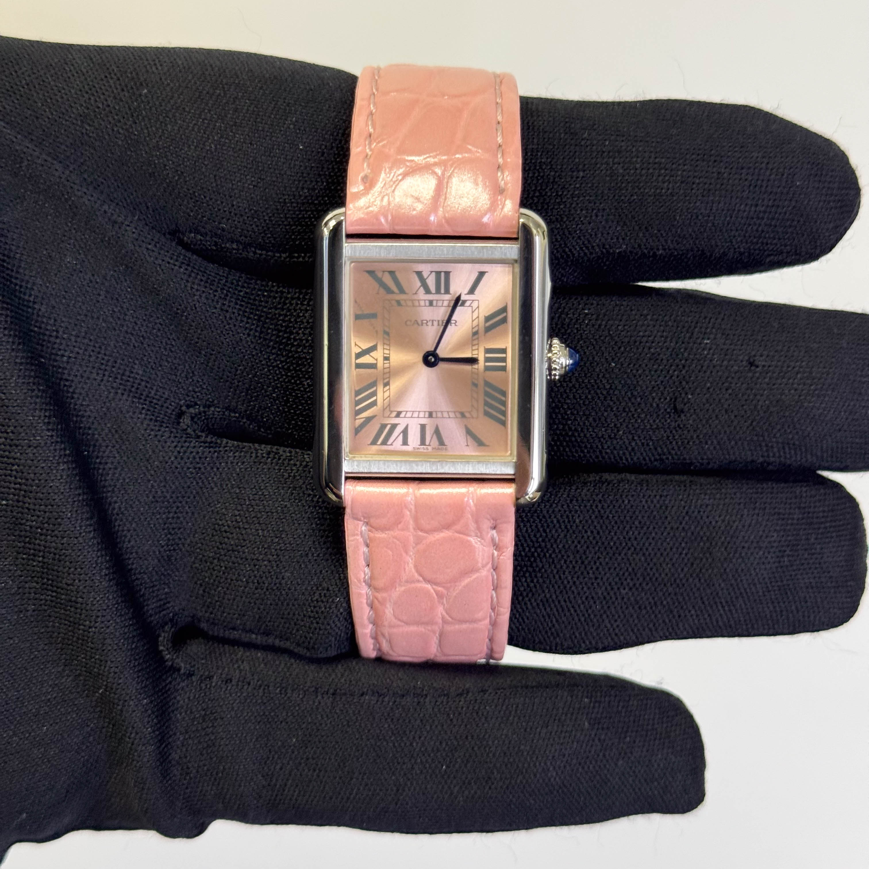 Cartier Tank 31mm Pink Dial Watch Ref# W5200000