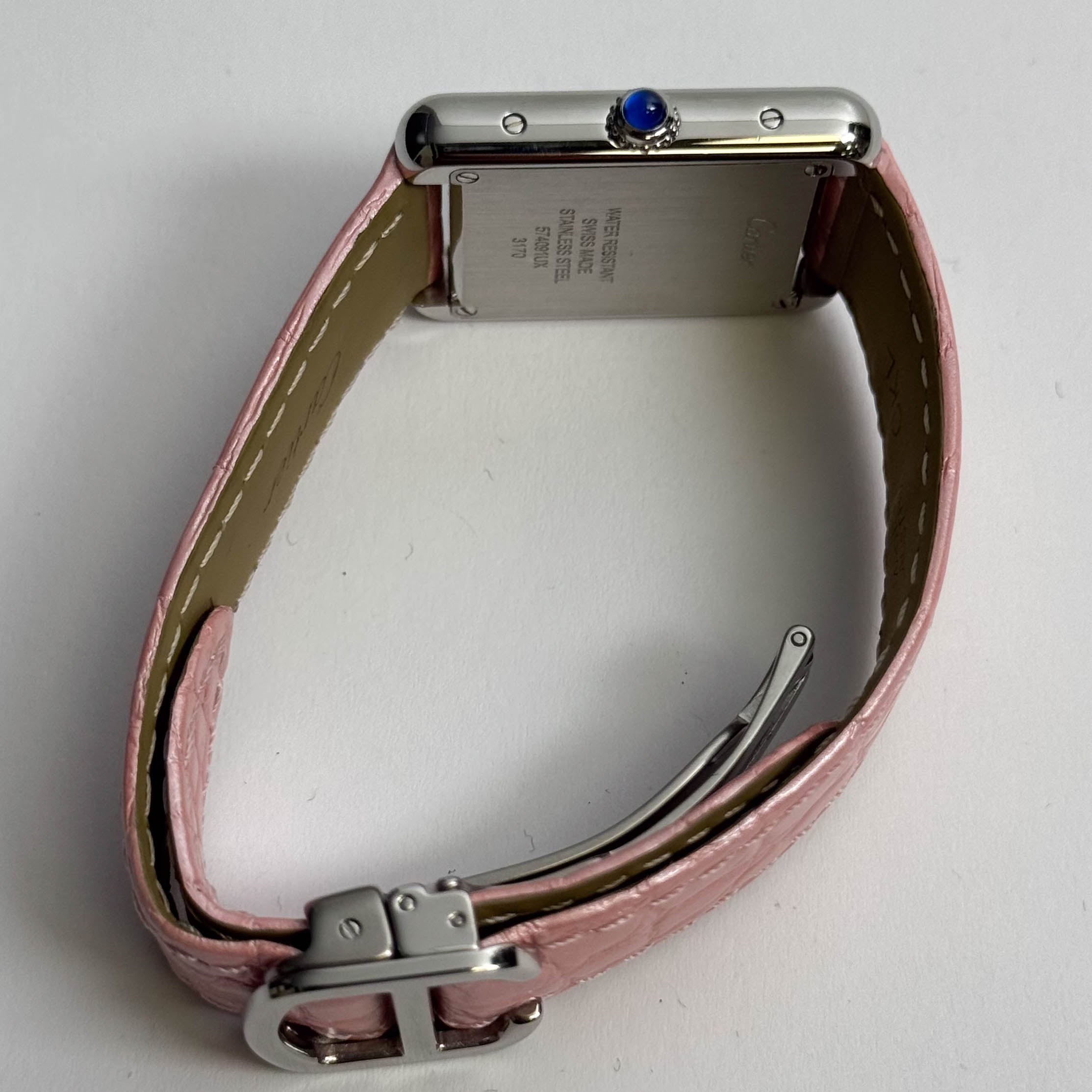 Cartier Tank 31mm Pink Dial Watch Ref# W5200000