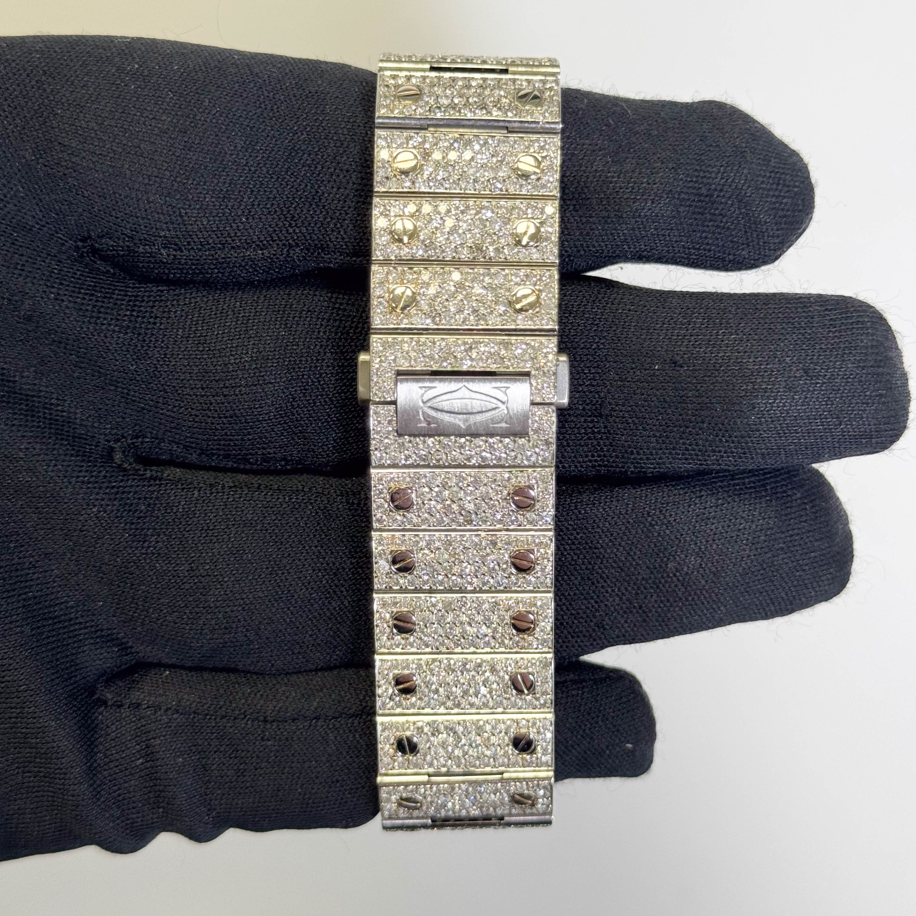 Cartier Santos 40mm Pave Dial Watch Ref# WSSA0009