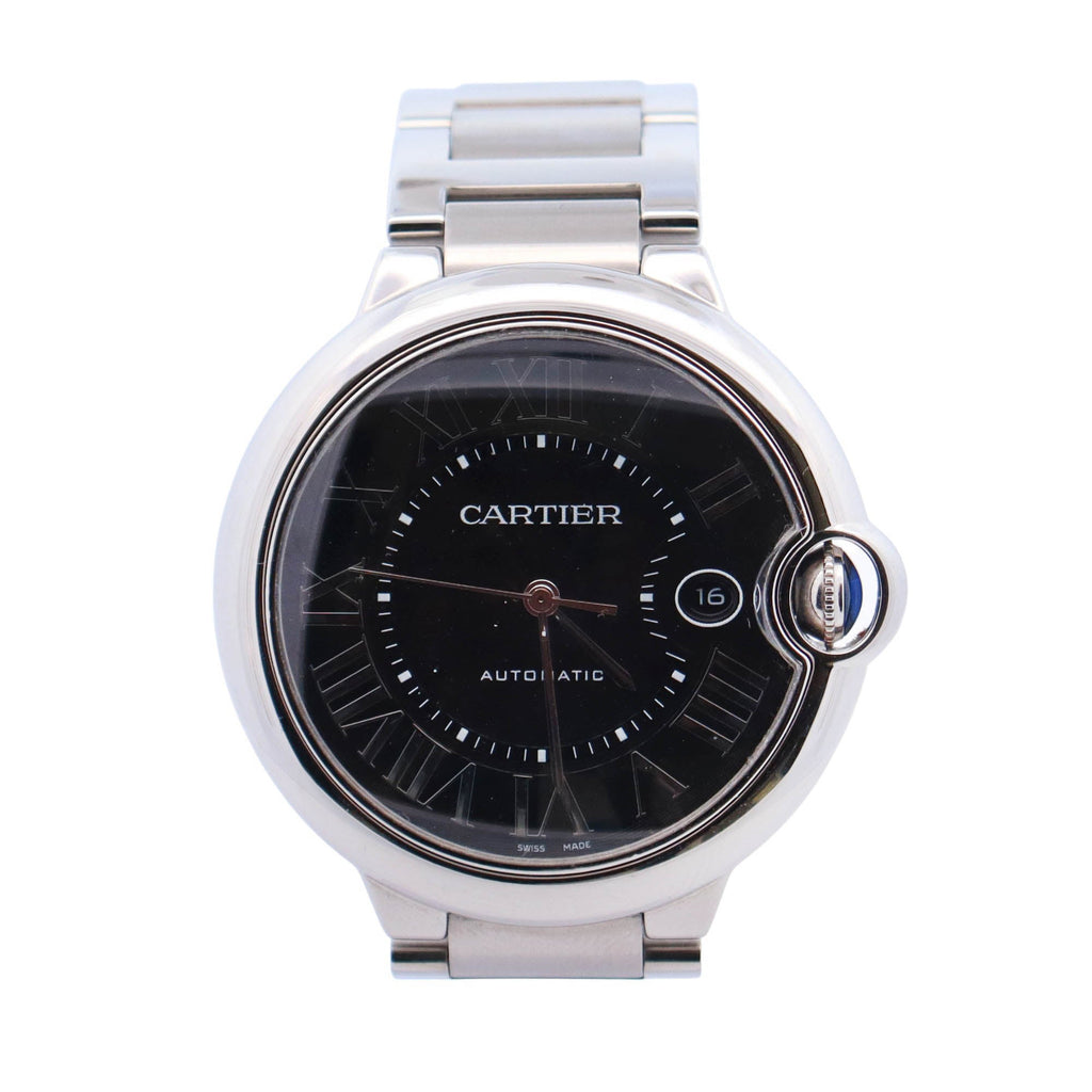 Cartier Ballon Bleu 42mm Black Dial Watch Ref# W6920042