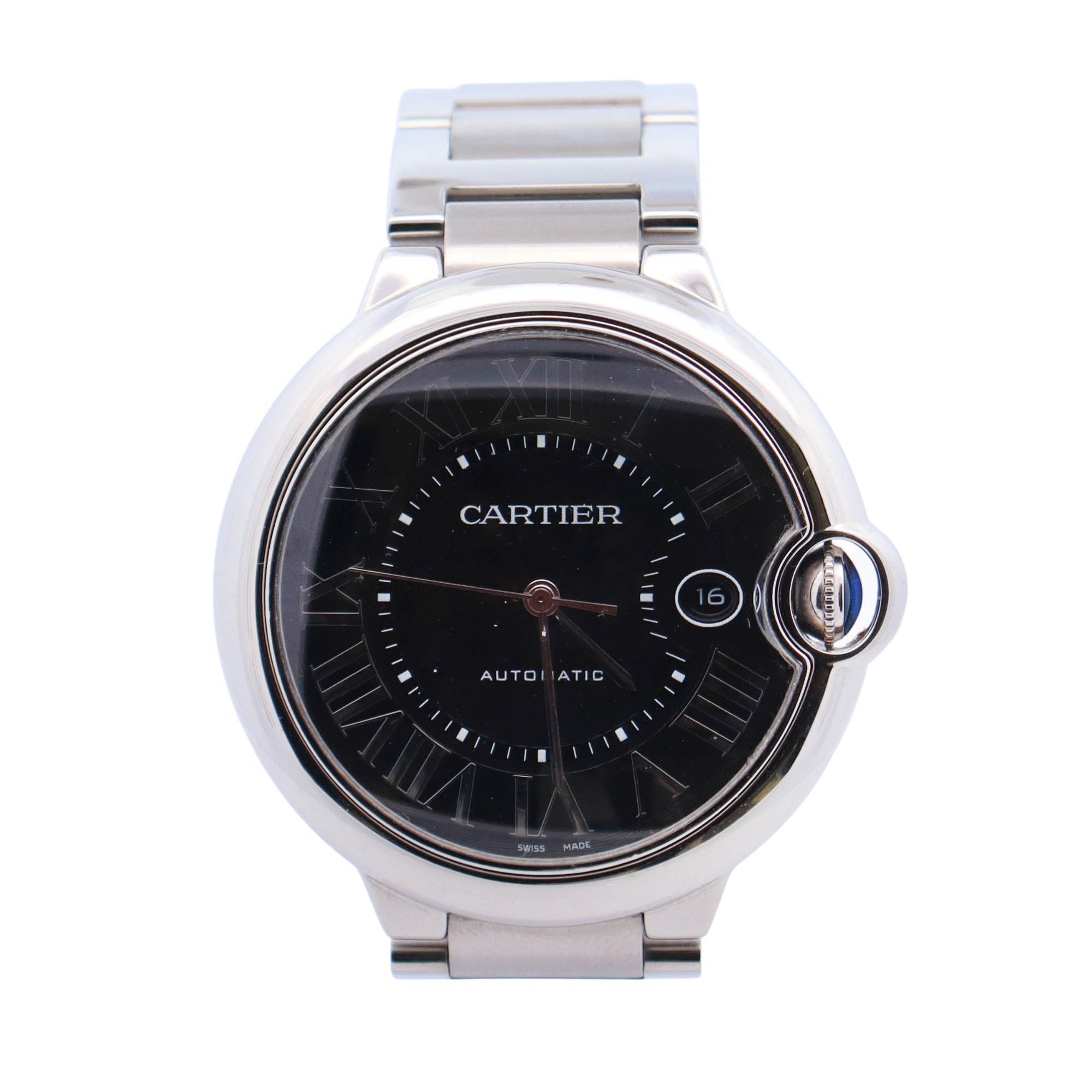 Cartier Ballon Bleu 42mm Black Dial Watch Ref# W6920042