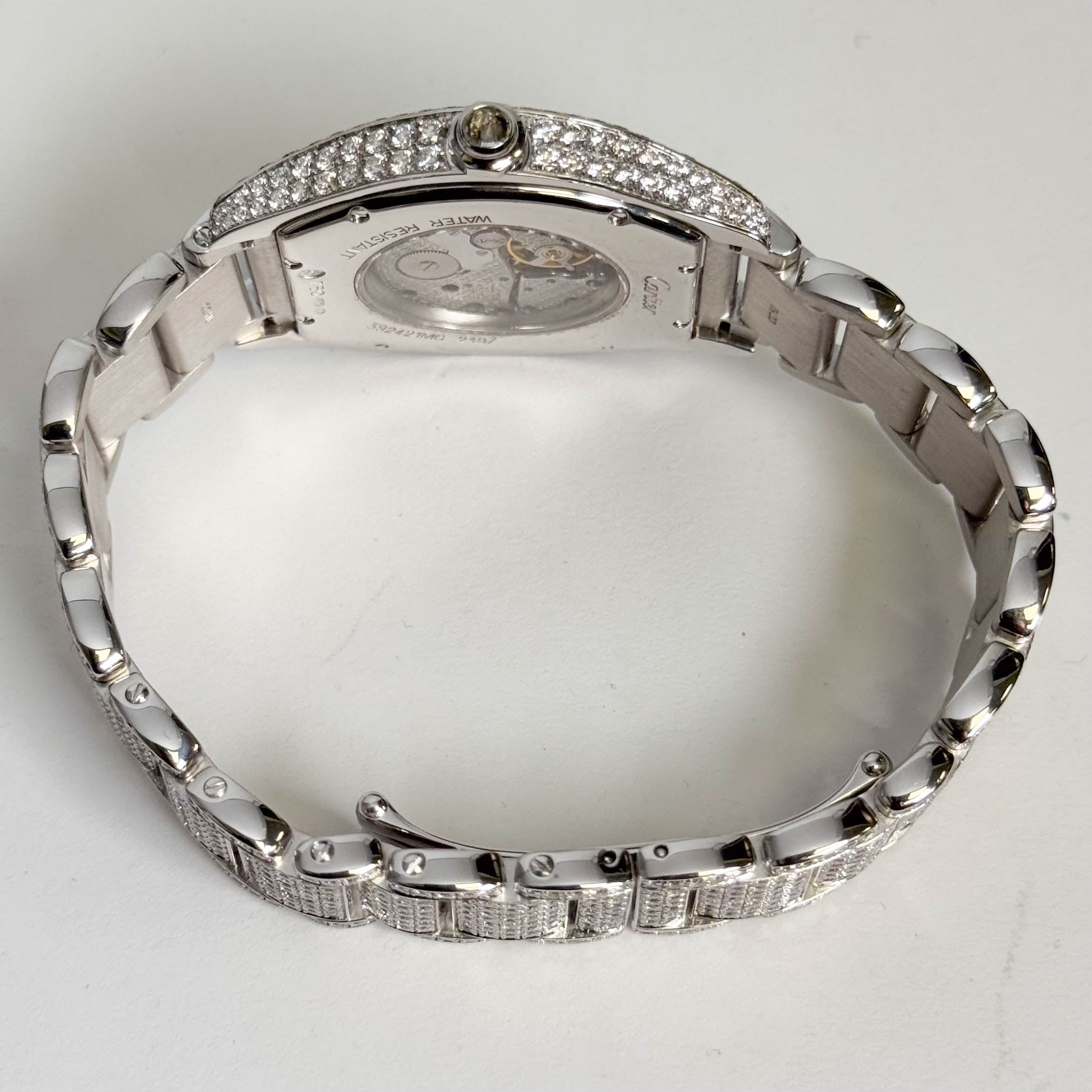 Cartier Tortue 34mm Silver Dial Watch Ref# WA5043MC