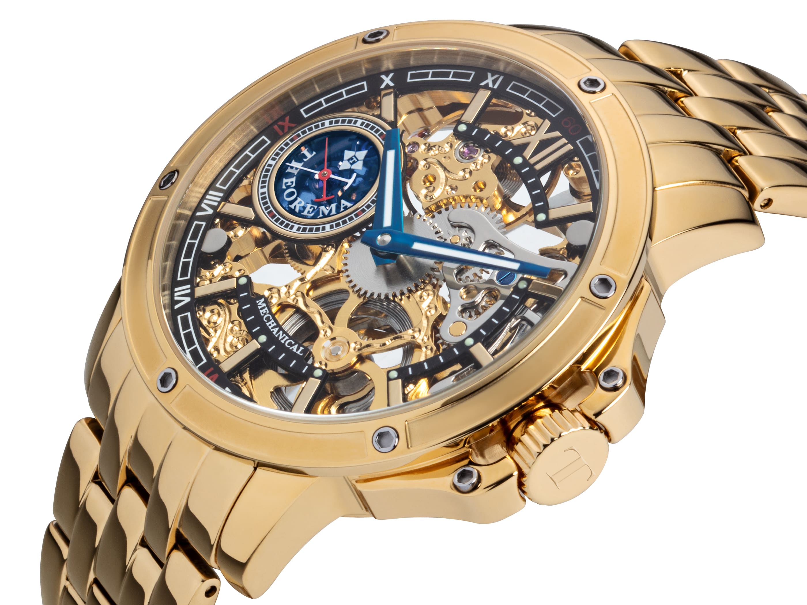 See-through skeleton Lagos by Theorema, Germany GM-113-10 |Gold|
