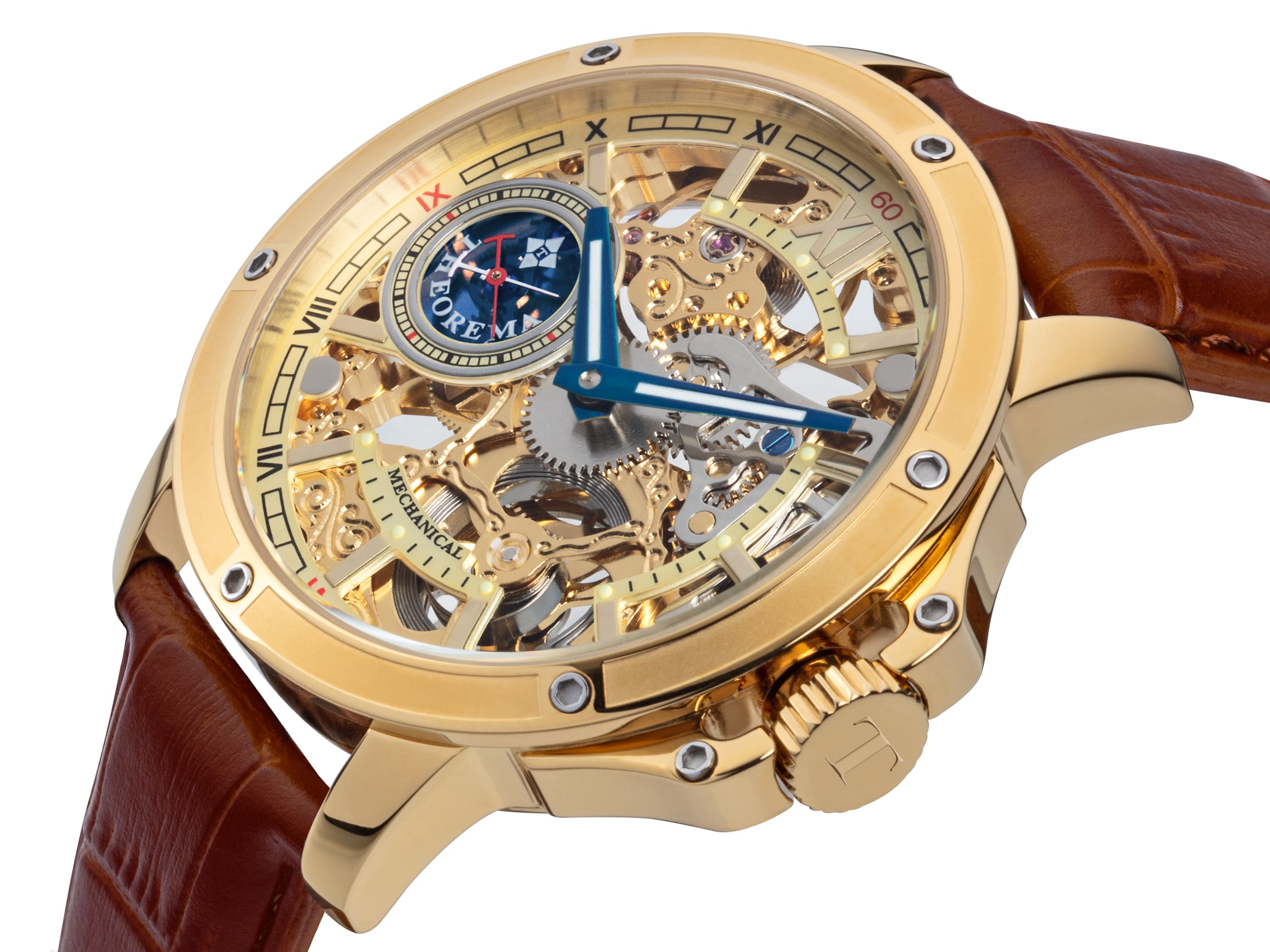 See-through skeleton Lagos by Theorema, Germany  GM-113-3 |Gold|