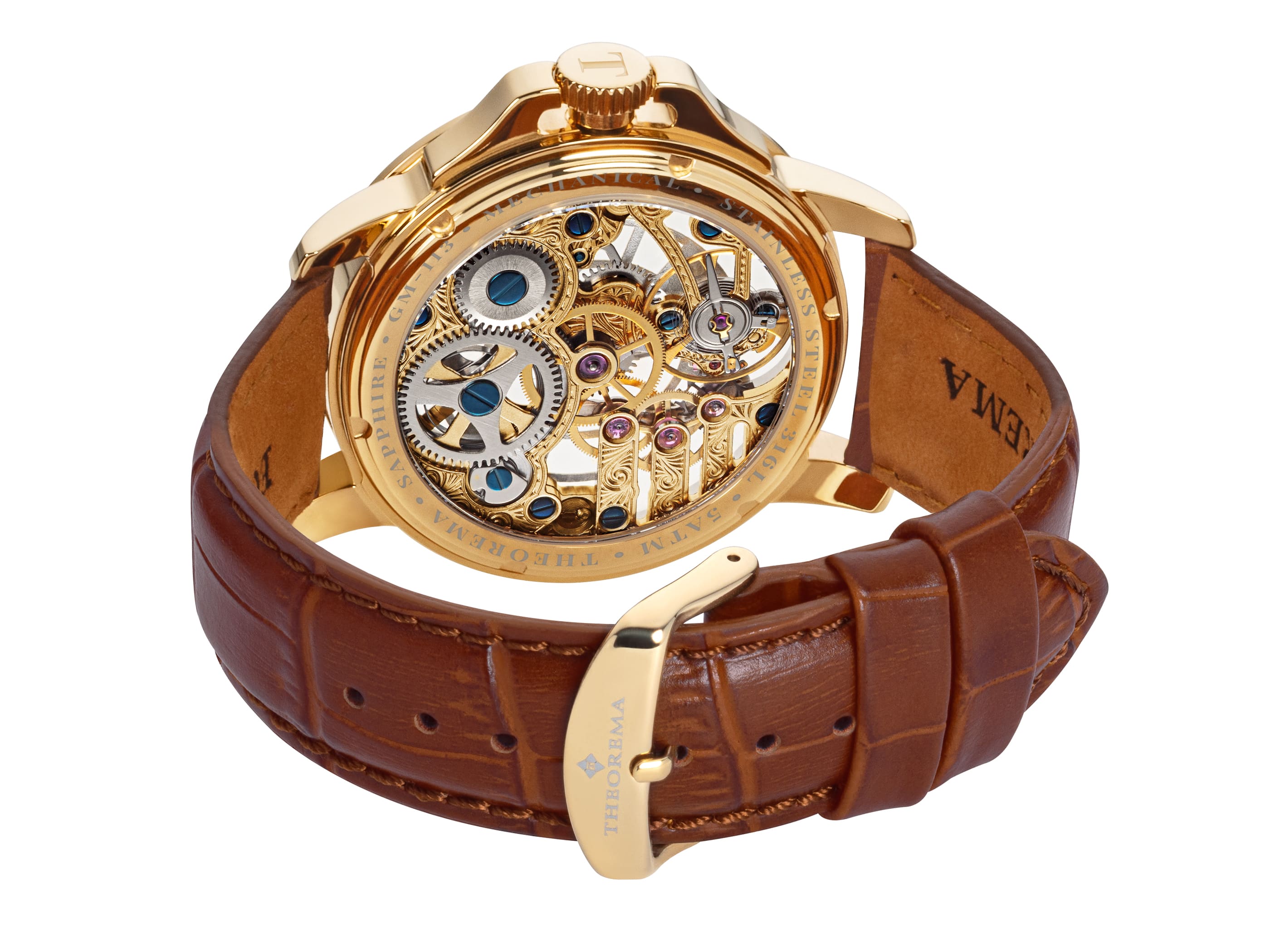 See-through skeleton Lagos by Theorema, Germany  GM-113-4 |Gold|