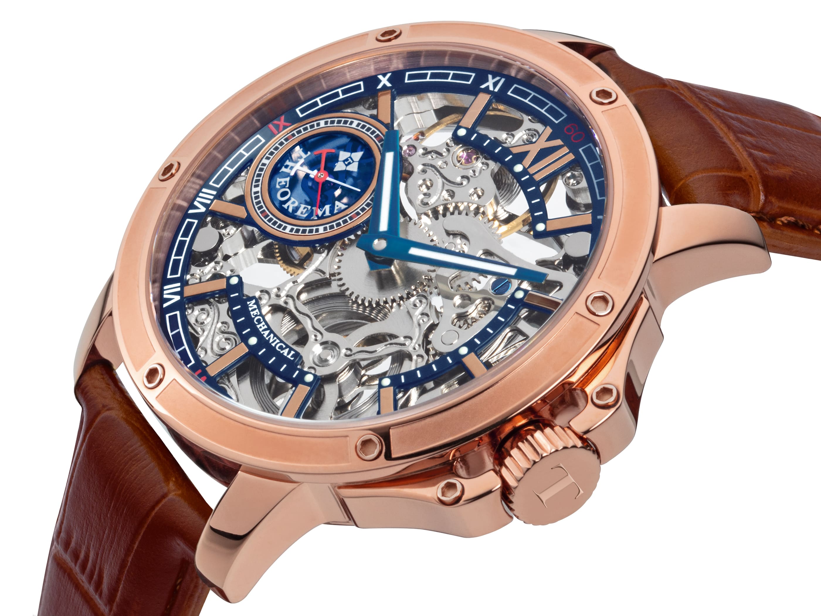 See-through skeleton Lagos by Theorema, Germany GM-113-6 |Rose|