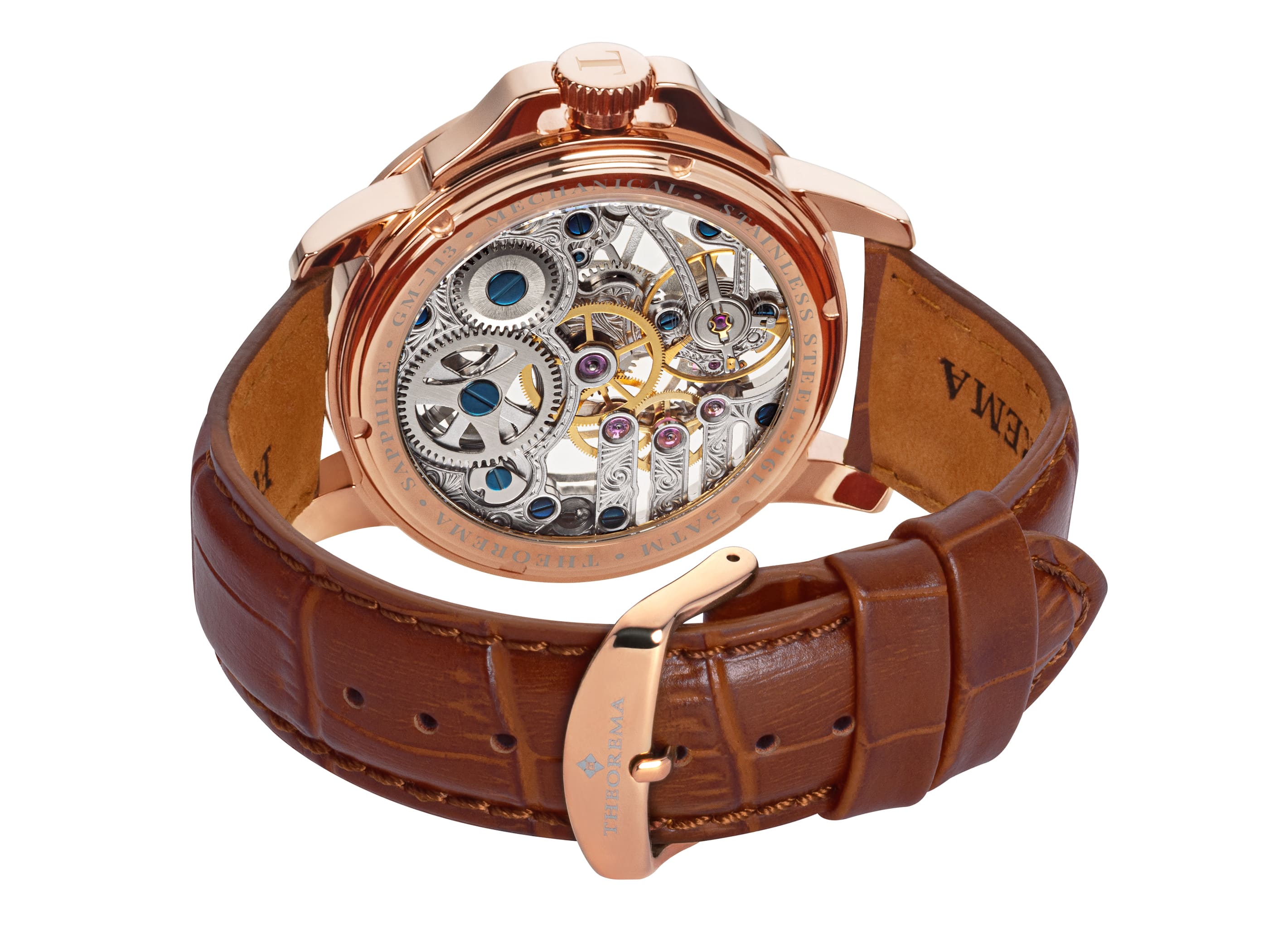 See-through skeleton Lagos by Theorema, Germany GM-113-6 |Rose|