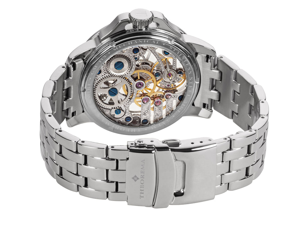 See-through skeleton Lagos by Theorema, Germany GM-113-8 |Silver|