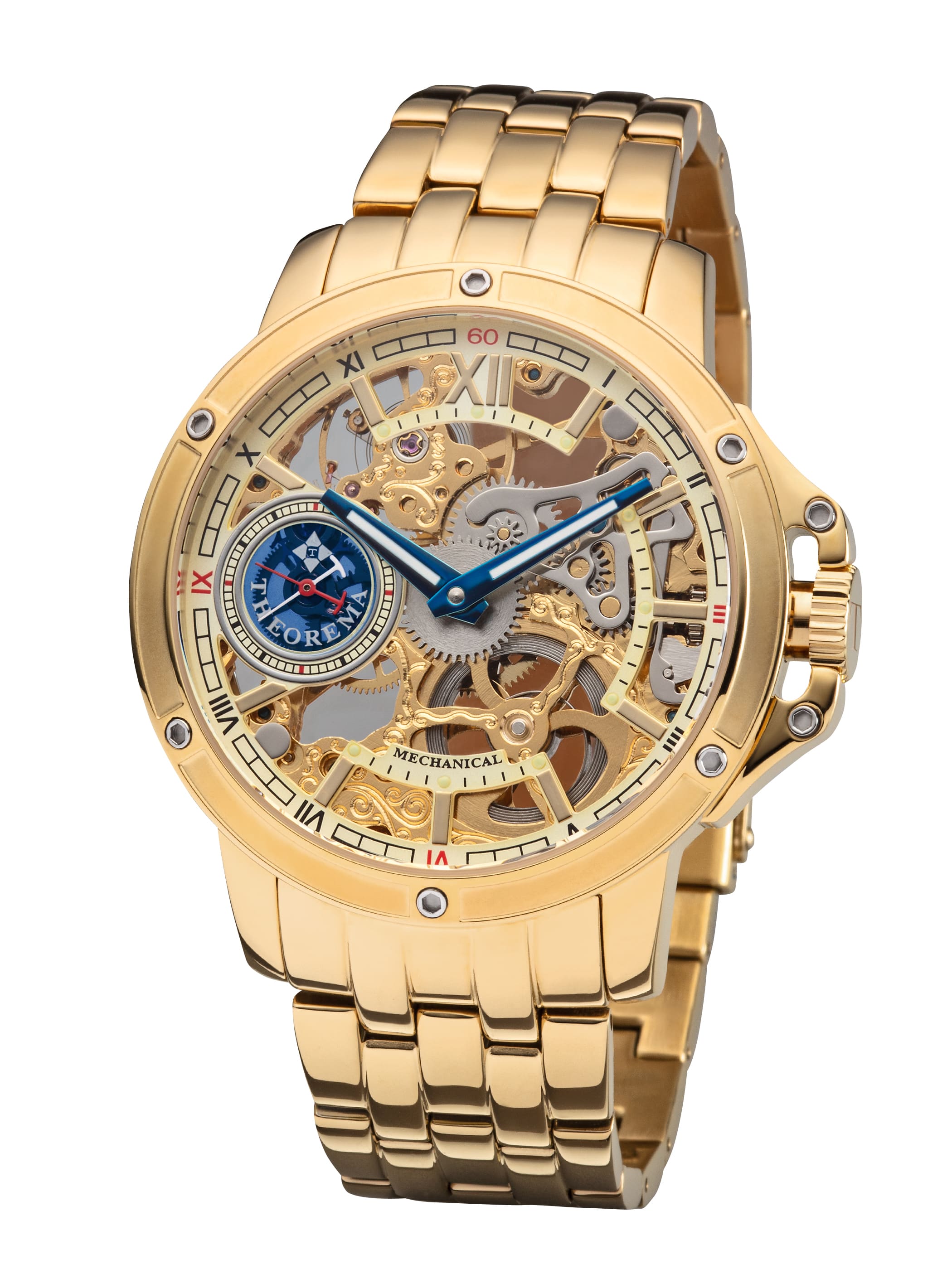 See-through skeleton Lagos by Theorema, Germany GM-113-9 |Gold|