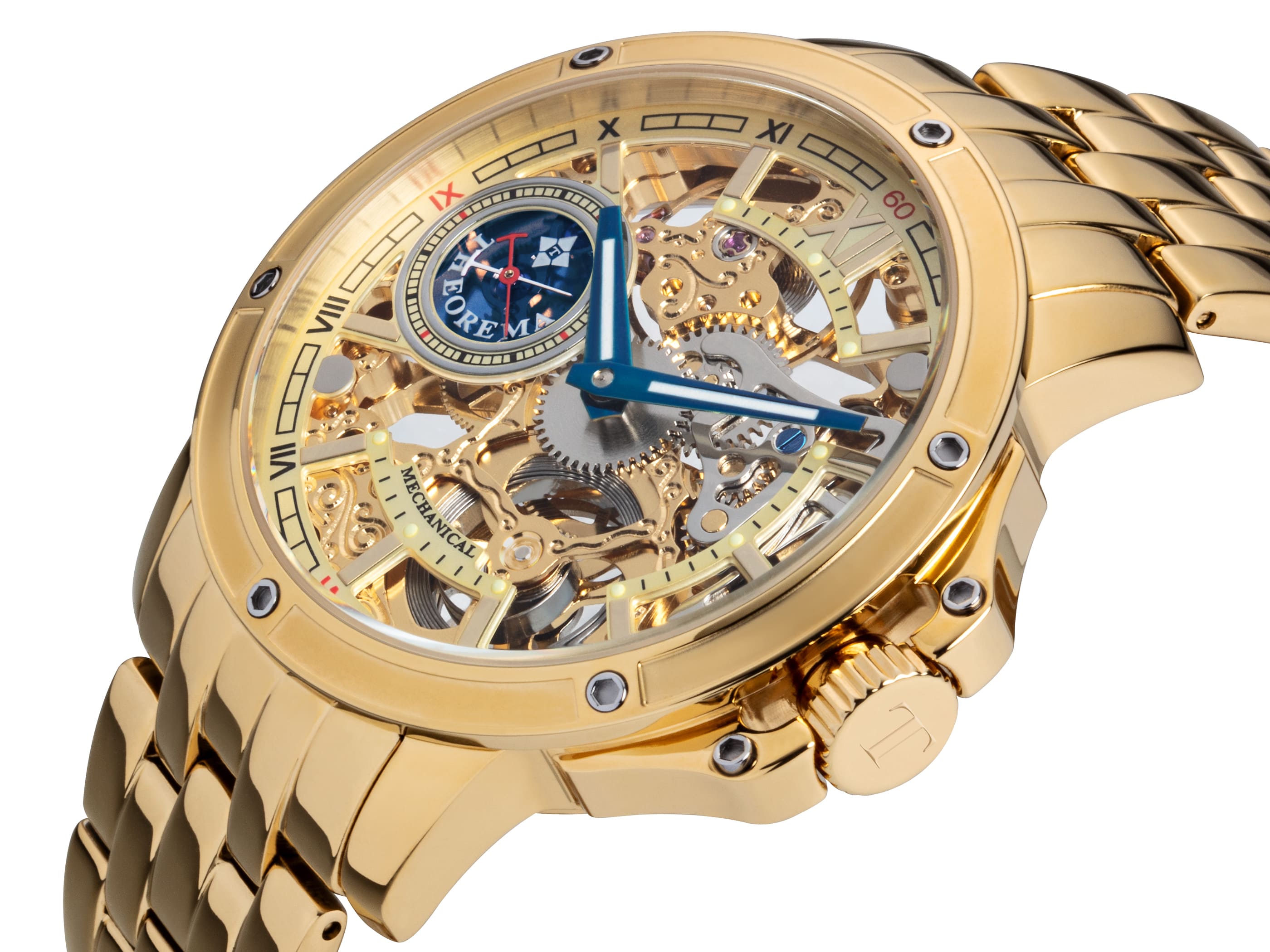 See-through skeleton Lagos by Theorema, Germany GM-113-9 |Gold|