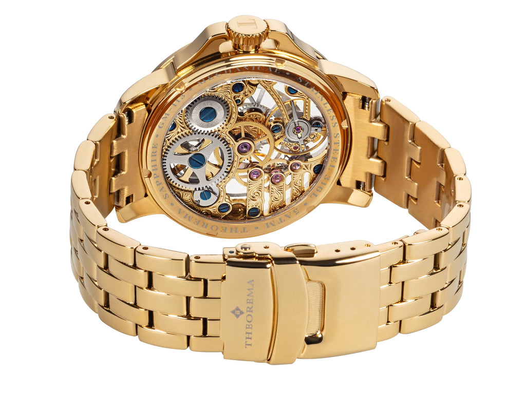 See-through skeleton Lagos by Theorema, Germany GM-113-10 |Gold|