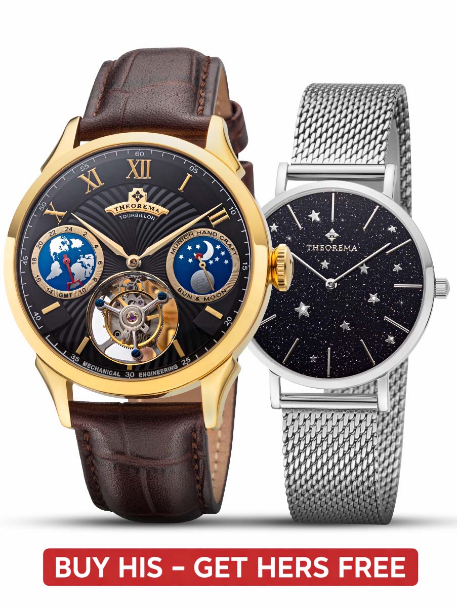 His & Hers Bundle: Tourbillon & Quartz - GM-904-4 and GM-807-4