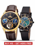 His & Hers Bundle: Tourbillon & Quartz - GM-904-4 and GM-811-9