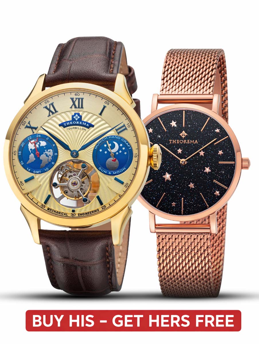 His & Hers Bundle: Tourbillon & Quartz - GM-904-3 and GM-807-6
