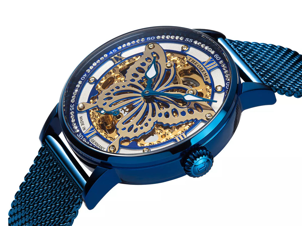 Madame Butterfly Theorema - GM-123-11 |Blue| Made in Germany with 82 Swarovski