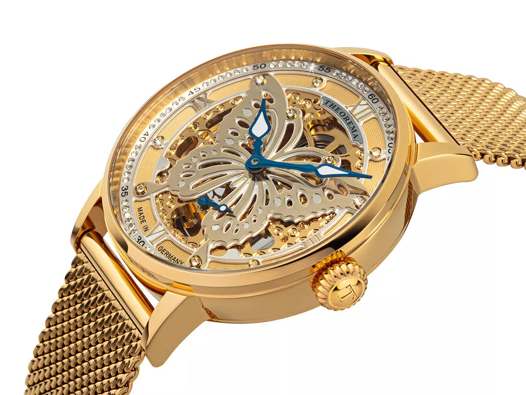Madame Butterfly Theorema - GM-123-8 |Gold| Made in Germany with 82 Swarovski