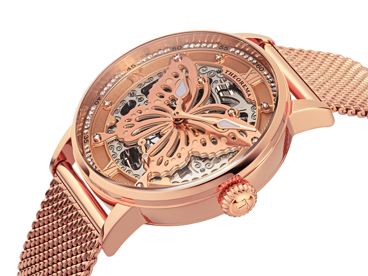 Madame Butterfly Theorema Germany - GM-123-10 |Rose| with 82 Swarovski
