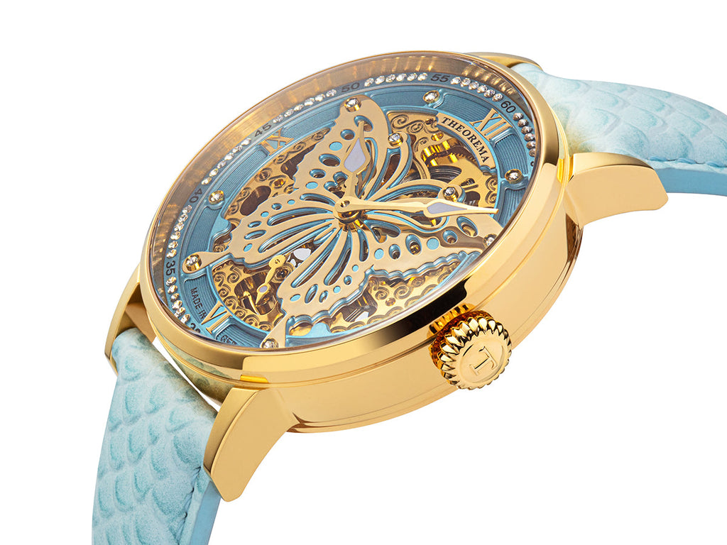 Madame Butterfly by Theorema Germany - GM-123-3 |Gold| with 82 Swarovski