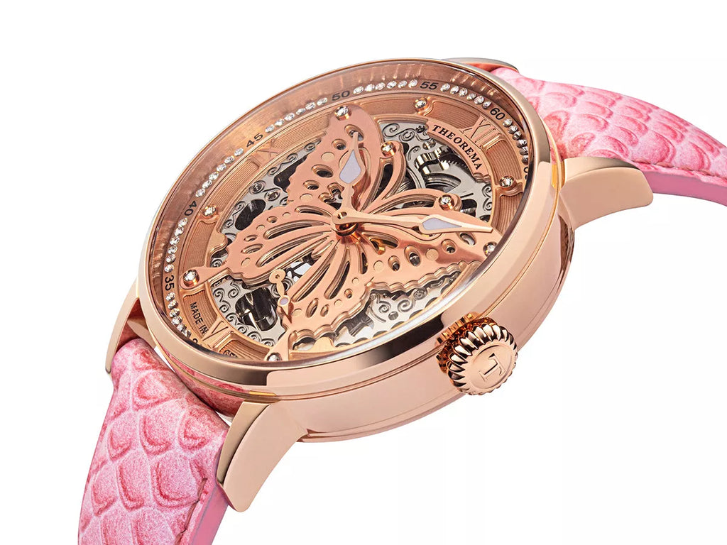 Madame Butterfly by Theorema Germany - GM-123-4 |Pink| with 82 Swarovski